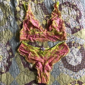 Savage X Fenty Scalloped Lace Bralette Set NWOT